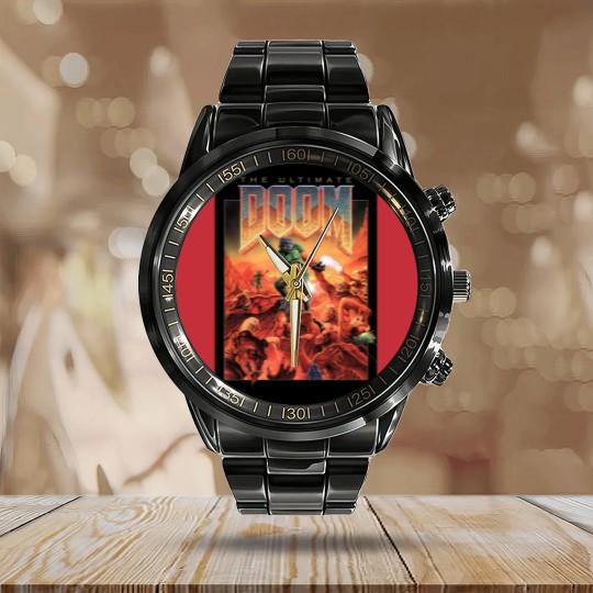 Discover Dooom Old Calendar Steel Band Watch