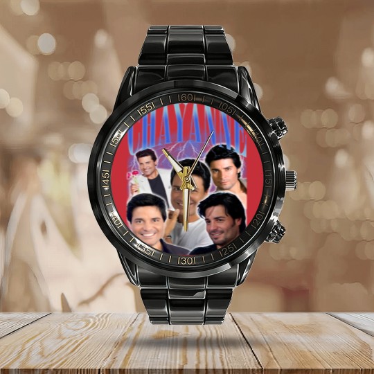 Discover Vintage Chayanne Bootleg Calendar Steel Band Watch, Chayanne 2024 Tour Unisex Calendar Steel Band Watch, Chayanne Fan Gift Calendar Steel Band Watch, Chayanne Homage Unisex Calendar Steel Band Watch, Chayanne Merch
