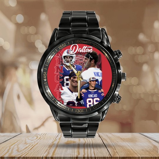 Discover Vintage Dalton Kincaid Calendar Steel Band Watch, Football Calendar Steel Band Watch, Classic 90s Graphic Calendar Steel Band Watch