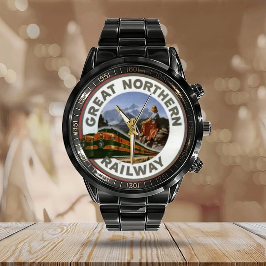 Discover Great-Northern-Railway Calendar Steel Band Watch