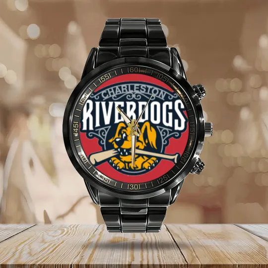 Discover Charleston RiverDogs Calendar Steel Band Watch