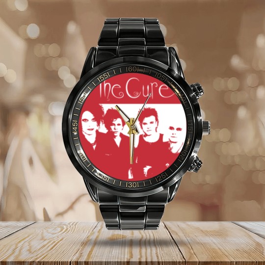 Discover The Cure, The Cure merch, cure, The Cure music, The Cure tour Calendar Steel Band Watch