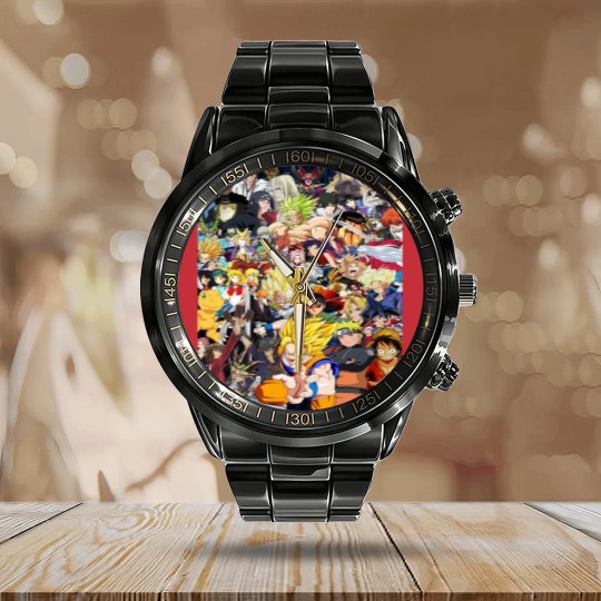 Discover all anime characters Calendar Steel Band Watch