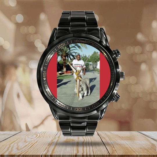 Discover Vintage Mike Tyson Iron Mike Calendar Steel Band Watch - Mike Tyson Calendar Steel Band Watch