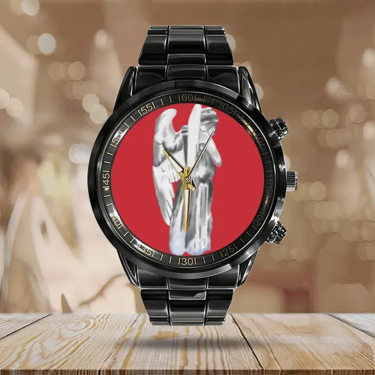 Discover Weeping angel - Doctor Who - blue - Doctor Who - Calendar Steel Band Watch