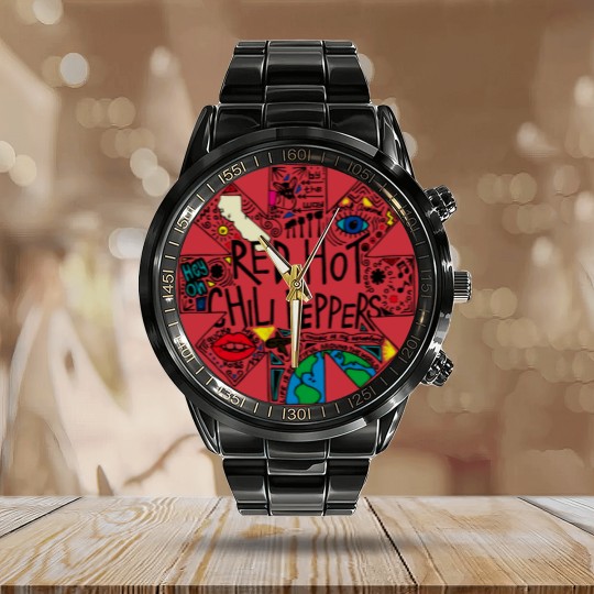 Discover Red Hot Chili Peppers Calendar Steel Band Watch