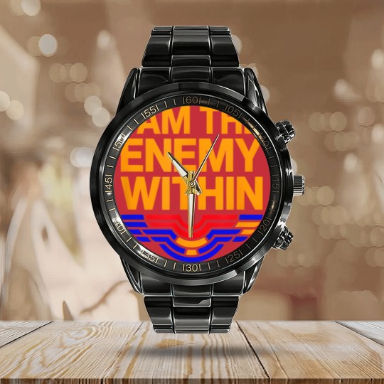Discover I Am The Enemy Within Calendar Steel Band Watch Calendar Steel Band Watch