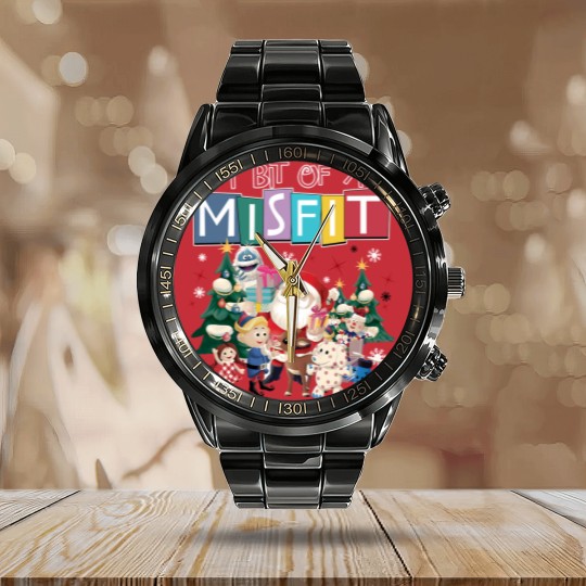 Discover Misfit Toys Christmas Calendar Steel Band Watch | A Bit Of A Misfit Calendar Steel Band Watch