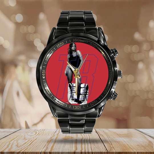 Discover Tate Mcrae Calendar Steel Band Watch, Think Later album Greedy Calendar Steel Band Watch, Unisex Merch