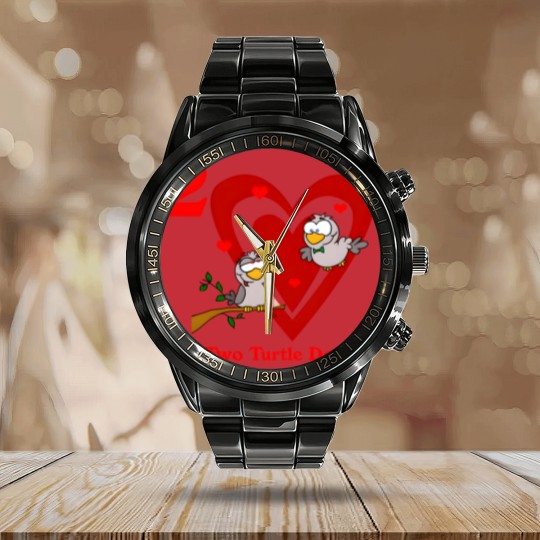 Discover Two Turtle Doves Calendar Steel Band Watch
