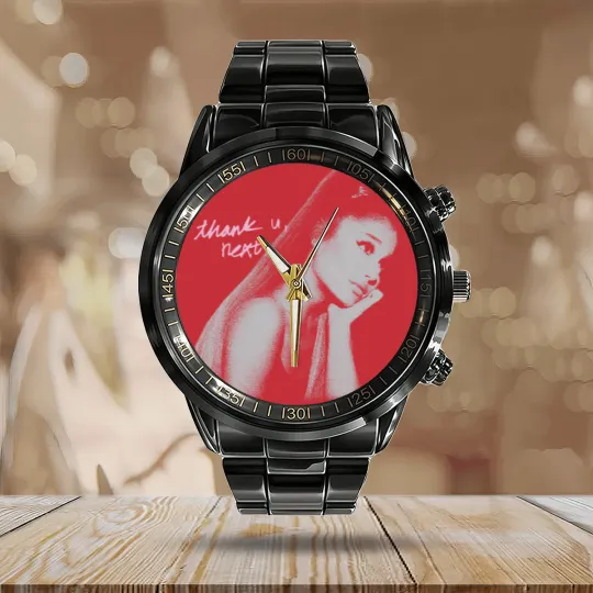 Discover Ariana Thank U, Next Calendar Steel Band Watch, Ariana Unisex Calendar Steel Band Watch