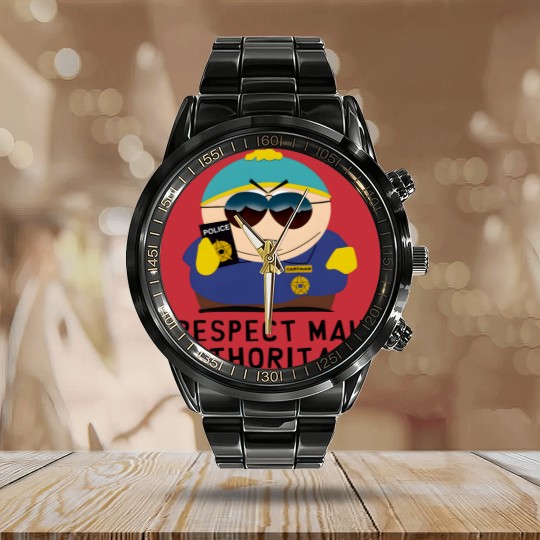Discover RESPECT MAH AUTHORITAH! Temporary design Calendar Steel Band Watch