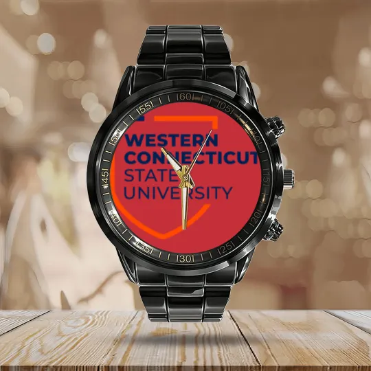 Discover Western Connecticut State University Calendar Steel Band Watch