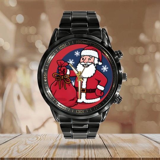 Discover Vault Santa - Falllout - Calendar Steel Band Watch