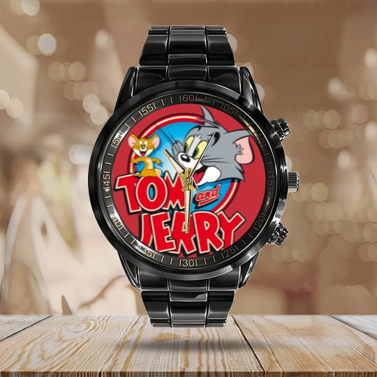 Discover Tom And Jerry Cartoon Calendar Steel Band Watch