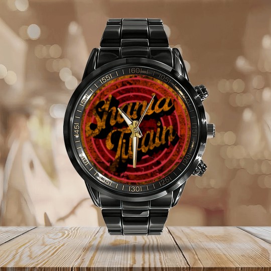 Discover Shania Twain Vintage aesthetic - Shania Twain - Calendar Steel Band Watch
