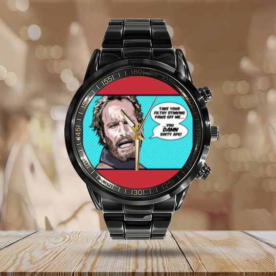 Discover Damn Dirty Apes - Planet Of The Apes - Calendar Steel Band Watch