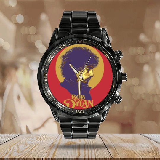 Discover Bob Dylan Retro Calendar Steel Band Watch, Bob Dylan Calendar Steel Band Watch, Vintage Bob Dylan