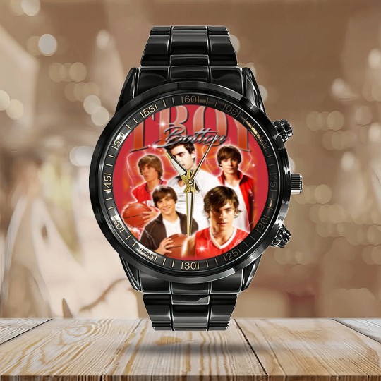 Discover Troy Bolton 90's Calendar Steel Band Watch, Troy Bolton Bootleg Tees, Troy Bolton Fans Gifts