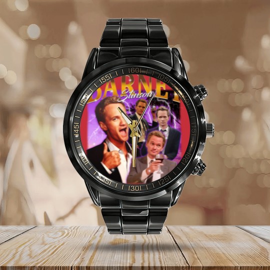 Discover Retro Barney Stinson Calendar Steel Band Watch, Barney Stinson Calendar Steel Band Watch, Vintage Barney Stinson Calendar Steel Band Watch