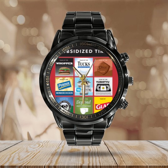 Discover Subsidized Time from Infinite Jest - Infinite Jest - Calendar Steel Band Watch