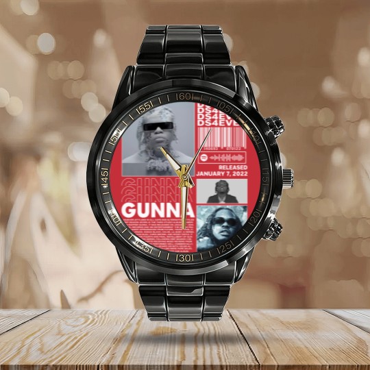 Discover Gunna Rap Calendar Steel Band Watch