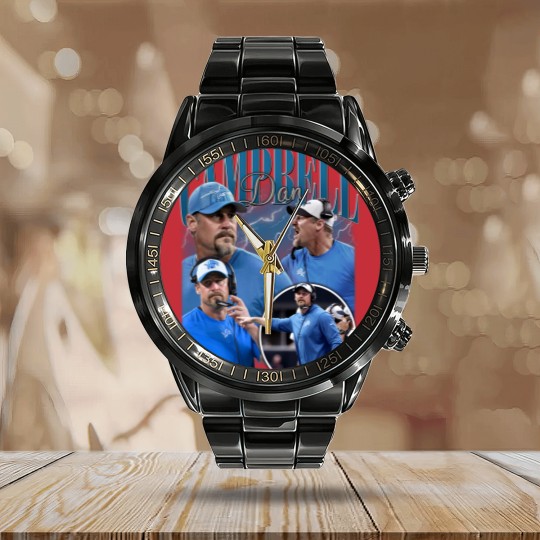 Discover Vintage Dan Campbell Calendar Steel Band Watch, Calendar Steel Band Watch, Calendar Steel Band Watch, Football Calendar Steel Band Watch
