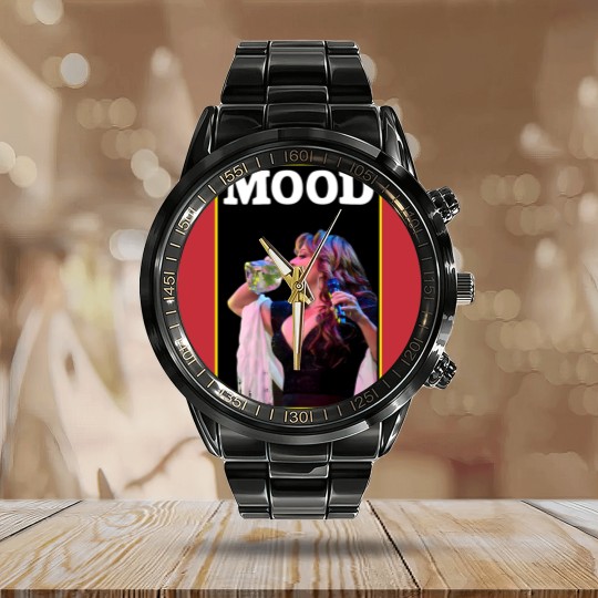 Discover Mood Jenni Rivera graphic Calendar Steel Band Watch