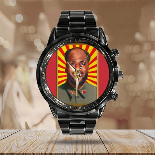 Discover Lebron James Chinese Communist Party Calendar Steel Band Watch