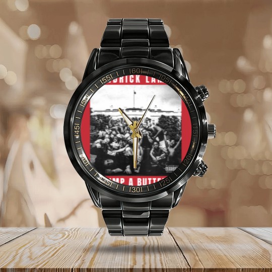 Discover Vintage Rapper Kendrick Lamar To Pimp A Butterfly Album Graphic Calendar Steel Band Watch