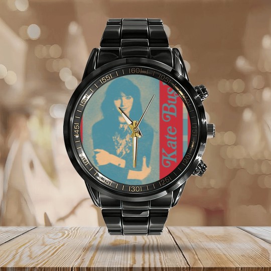 Discover Kate Bush / Retro Style FanArt - Kate Bush - Calendar Steel Band Watch