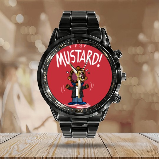 Discover Kendrick Lamar MUSTARD Meme Calendar Steel Band Watch, Unisex Calendar Steel Band Watch Calendar Steel Band Watch for Fans
