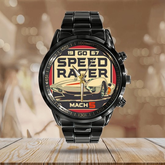 Discover Speed Racer Calendar Steel Band Watch