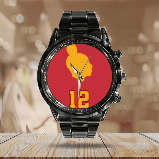 Discover Basketball Star JuJu Watkins Calendar Steel Band Watch - College Basketball Fan Apparel