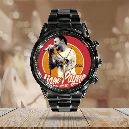 Discover Retro Liam Payne Tribute Calendar Steel Band Watch, RIP Liam Payne Sweater, Liam Payne 1D Calendar Steel Band Watch