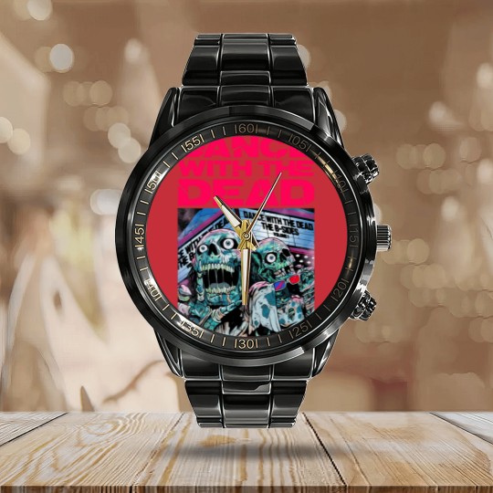 Discover DANCE WITH THE DEAD Calendar Steel Band Watch