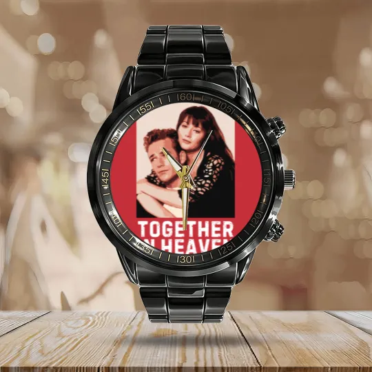 Discover Shannen Doherty Brenda Walsh Luke Perry Dylan McKay Calendar Steel Band Watch, RIP Shannen Doherty 1971-2024
