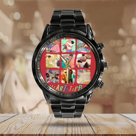 Discover Heartstopper Calendar Steel Band Watch, Nick and Charlie Calendar Steel Band Watch, Heartstopper Leaves LGBTQ Pride