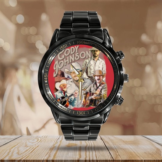 Discover Vintage Cody Johnsonn Calendar Steel Band Watch, The Leather Tour 2024 Calendar Steel Band Watch