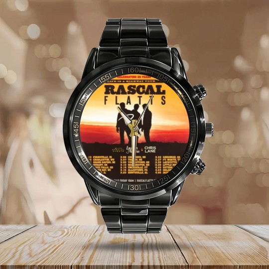 Discover Rascal Flatts Anniversary Life is a Highway Calendar Steel Band Watch