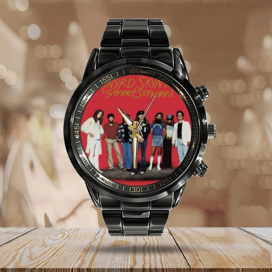 Discover Lynyrd Skynyrd Calendar Steel Band Watch, Street Survivors Gary Rossington Collins Calendar Steel Band Watch