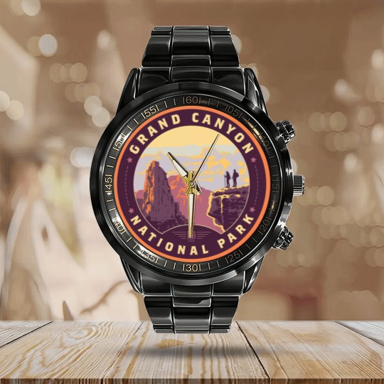 Discover Grand Canyon National Park Calendar Steel Band Watch