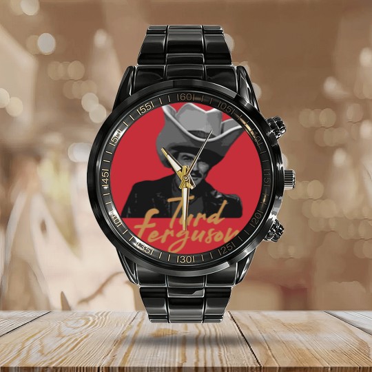 Discover Turd Ferguson Portrait Calendar Steel Band Watch, Turd Ferguson Calendar Steel Band Watch