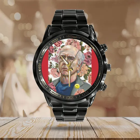 Discover Larry David Calendar Steel Band Watch - Larry David Calendar Steel Band Watch