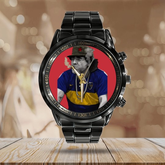 Discover Maradona , Maradona Calendar Steel Band Watch, Life is Life