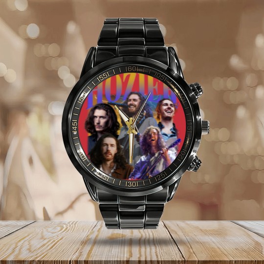Discover Music Calendar Steel Band Watch, Hozier Calendar Steel Band Watch, Classic 90s Graphic Calendar Steel Band Watch, Unisex, Vintage