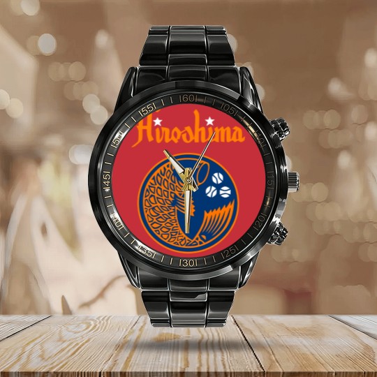 Discover Hiroshima Toyo Carp Vintage FRIDAY I'M IN LOVE Calendar Steel Band Watch