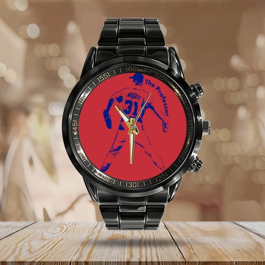 Discover Greg Maddux The Professor Calendar Steel Band Watch
