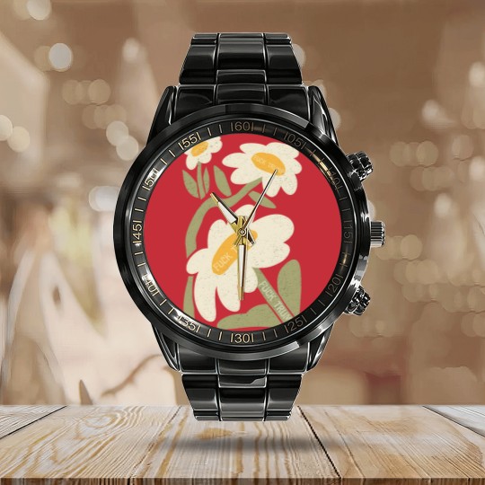 Discover Subtle Anti Trump Calendar Steel Band Watch, Subtle Anti MAGA Calendar Steel Band Watch