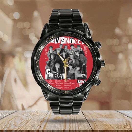 Discover Vintage Seventeen Calendar Steel Band Watch. Seventeen Album Calendar Steel Band Watch